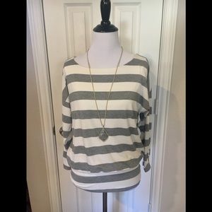 Stunning White House Black Market shimmer Knit Top